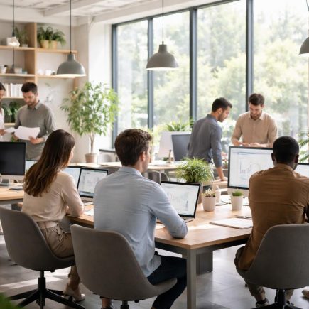 espace-travail-ouvert-bureaux-minimalistes-fenetres