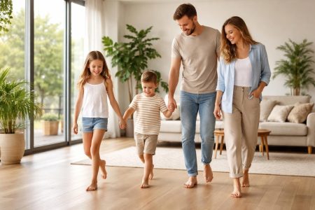 salon-moderne-famille-parquet-plantes