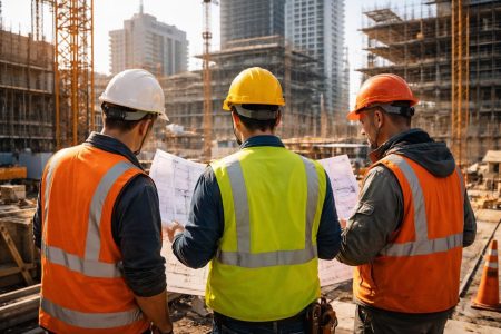 ouvriers-chantier-plans-structures-construction