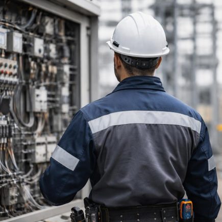 technicien-casque-combinaison-installation-electrique
