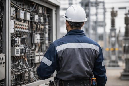 technicien-casque-combinaison-installation-electrique
