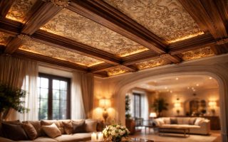 piece-elegante-poutres-bois-eclairage-doux