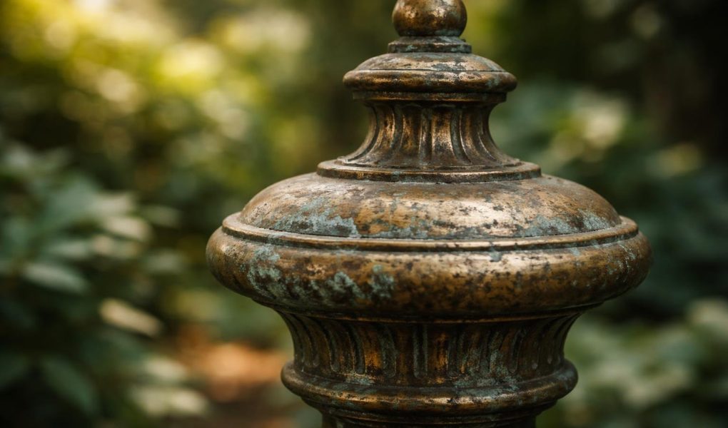 objet-laiton-vert-de-gris-feuillage