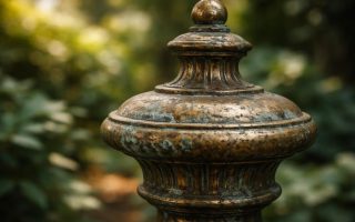 objet-laiton-vert-de-gris-feuillage