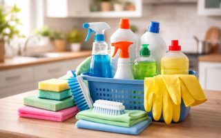 outils-menagers-produits-nettoyants-cuisine
