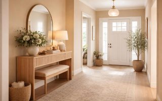 entree-moderne-elegante-tapis-motifs