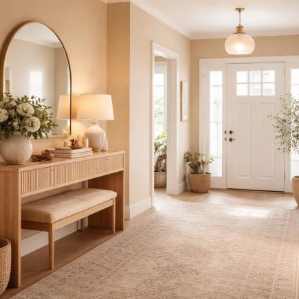 entree-moderne-elegante-tapis-motifs