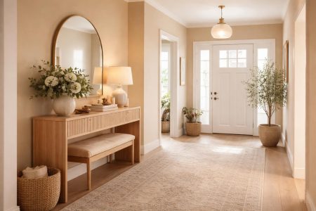 entree-moderne-elegante-tapis-motifs