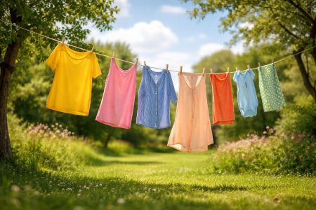 linge-couleurs-jardin-ciel-bleu