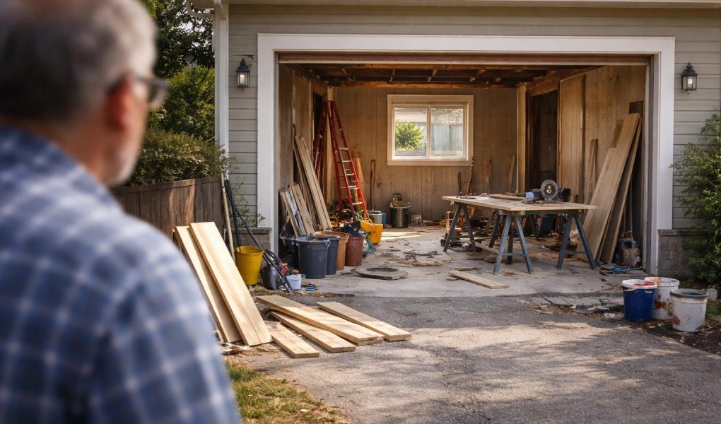 garage-transformation-outils-materiaux-construction