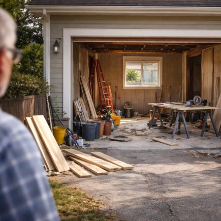 garage-transformation-outils-materiaux-construction