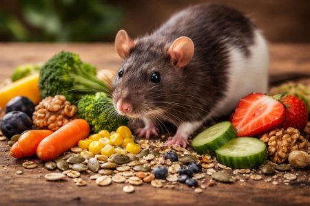 rat-sain-nourriture-variée-bois